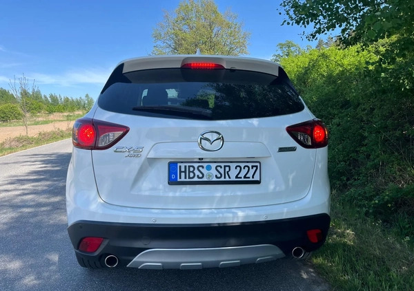 Mazda CX-5 cena 39999 przebieg: 155000, rok produkcji 2014 z Biała małe 742